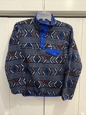 PATAGONIA Synchilla Snap-T Aztec Tribal Jacket Lifecycle Glass Fleece Sz L/12