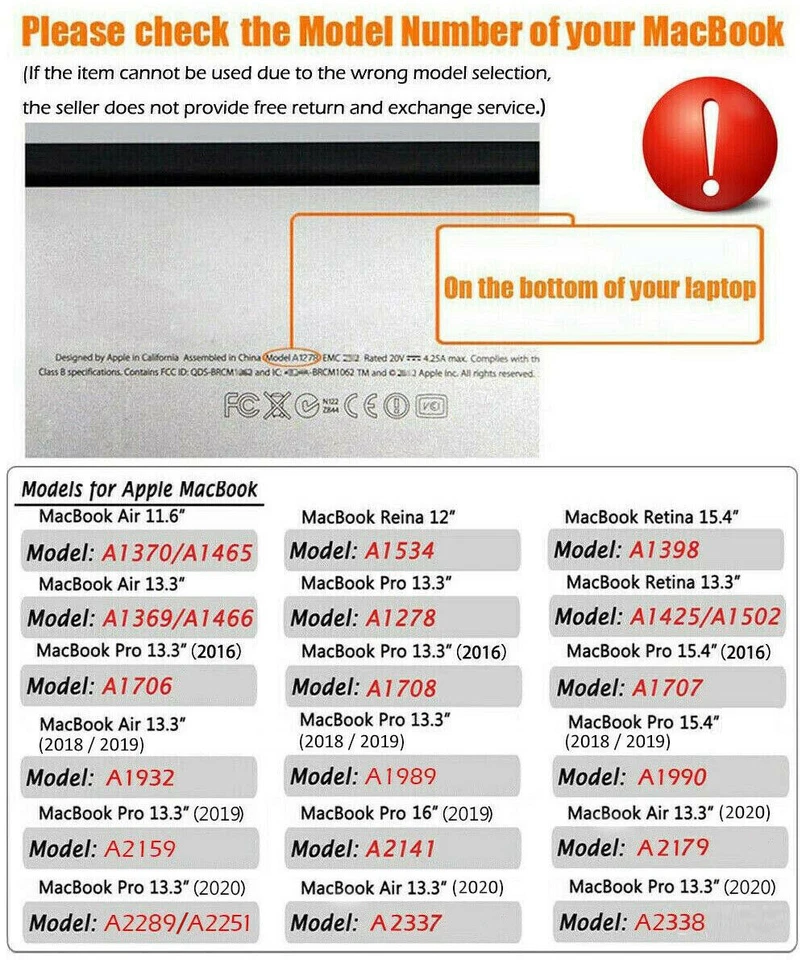 MacBook Case Cover fr Apple Air Pro Retina 13 14 15 16" Rubberized Shell M1 2 3 - Image 2 of 2