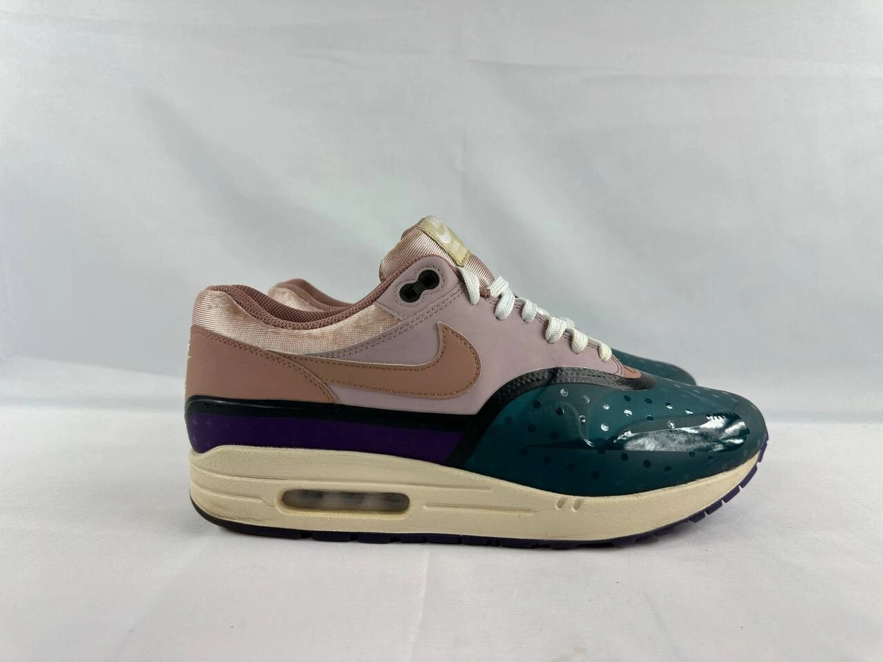 Nike Air Max 1 Plum Fog Fossil Rose Blu Sneakers DV2301 501 Donna Taglia 12