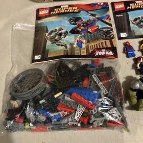 LEGO 76016 Marvel Super Heroes Spider-Helicopter Rescue Complete w/Box & Manuals