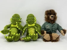 3 Stuffins Universal Monsters 1999, The Creature And The Wolfman, With Tags