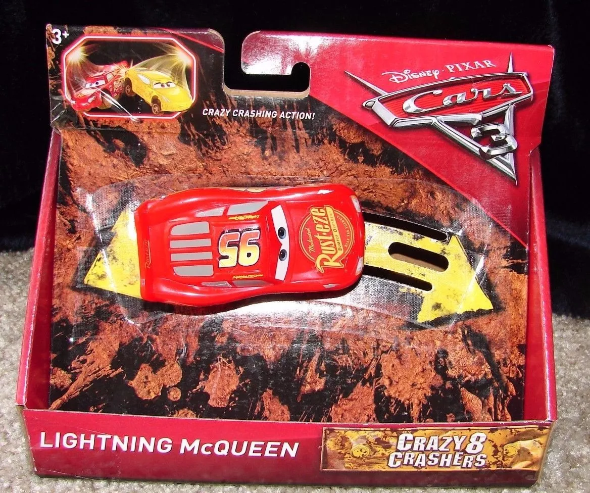 Disney Pixar Cars 3 Crazy 8 Crashers Lightning McQueen Vehicle