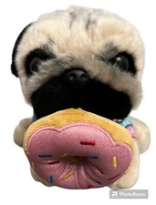 GUND Doug The Pug Pug Life Donut Dog Stuffed Animal Plush 9
