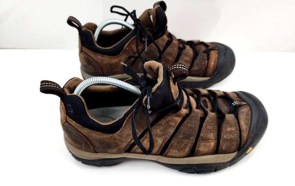 Keen Dry Mens Oxford Hiking Shoes Sz 11 Brown Leather Waterproof