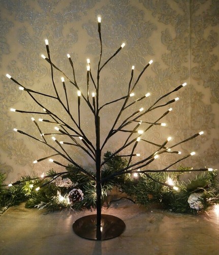 45cm Light Up Birch Twig Tree LED Christmas Decoration Branches Table Top Indoor - Picture 3 of 5