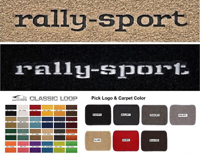 Lloyd Mats Classic Loop Camaro Rally-Sport Custom Front Floor Mats (1968-1969)