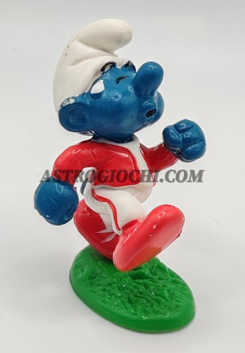 SMURF PUFFO JOGGER 20172 SCHLEICH PEYO VINTAGE 1980 PUFFI HONG KONG - Picture 5 of 6
