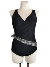 3 Pagen Badeanzug "Lea", schwarz-weiss, Gr. 40