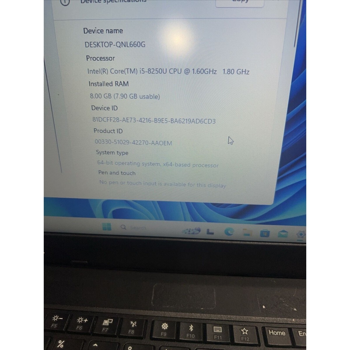 ThinkPad L580 Corei5 8GB SSD256GB win11⑭ Lenovo ThinkPad L580 15” Core i5-8250U 1.6Ghz 8GB 500GB Win 11 Pro