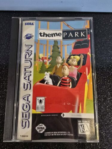 Theme Park - Sega Saturn Video Game USA NTSC Complete With Manual 1995 - Picture 10 of 16