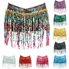 Sequin Tassel Hot Pants Ladies Womens Sparkling Lame Sparkly Disco Spandex