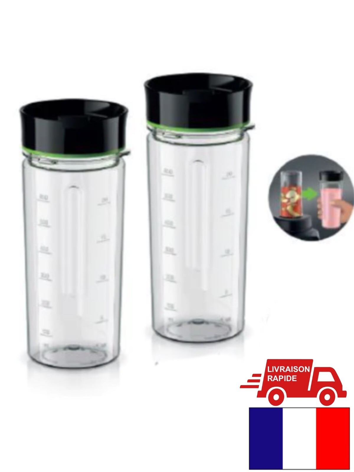 Kit Carafe Smoothie2Go Braun Powerblend 9 Accessoire Blender JB901AN JB9041