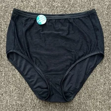 Vanity Fair Women's Nylon Panty Black Size 9/2XL  AF11