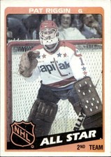 1984-85 Topps #164 Pat Riggin Hockey Card