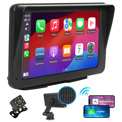Universal 7'' Touch Screen Car Radio IOS CarPlay Android Auto Portable Stereo