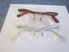 2 VTG B  L EYE GLASSES 1/10 12K GF, 5/12 20-44, PLASTIC OR ALUMINUM FRAMES