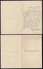 1812 Camp Before Badajos, Victorian John Lang Family's printed copy of his Will