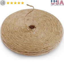 Natural Jute Twine String 600ft Eco-Friendly Craft Packing Gardening D cor New