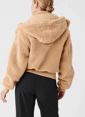Alo Yoga XSmall Women's Foxy Sherpa Jacket In Camel W4313R | eBay