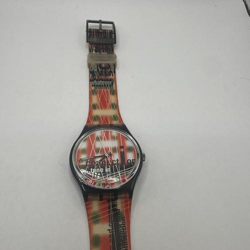 1996 TUNE IN Swatch Uhr Vintage Retro Grunge Swiss Watch Connection Whatever GB138 - Bild 6 von 11