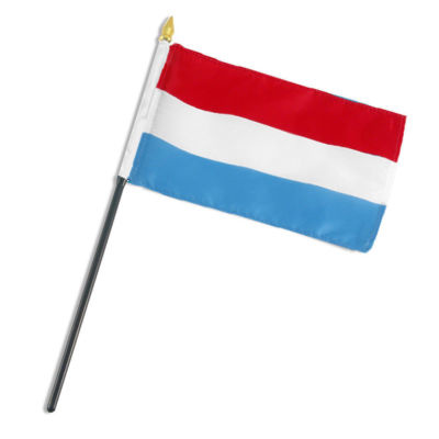 4''x6'' Luxembourg Stick Flag Table Staff Desk Table