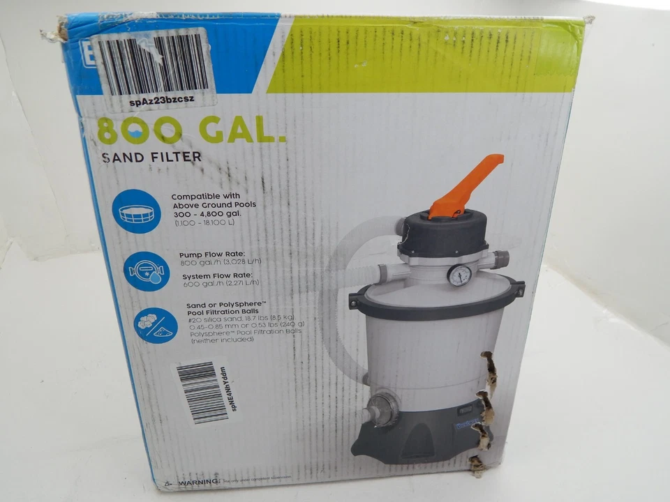 Bestway 800 Gal Sand Filter Pump with ChemConnect and Top Flange Clamp(Open Box) - Image 3 of 4