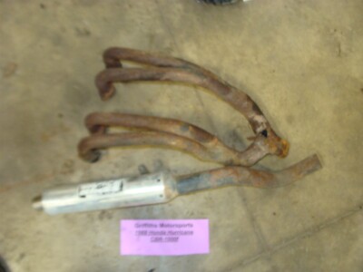 1988 Honda Hurricane CBR1000f Vance & Hines aftermarket 4 into 1 exhaust pipe 