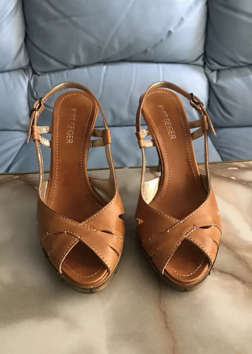 Designer store tan sandals