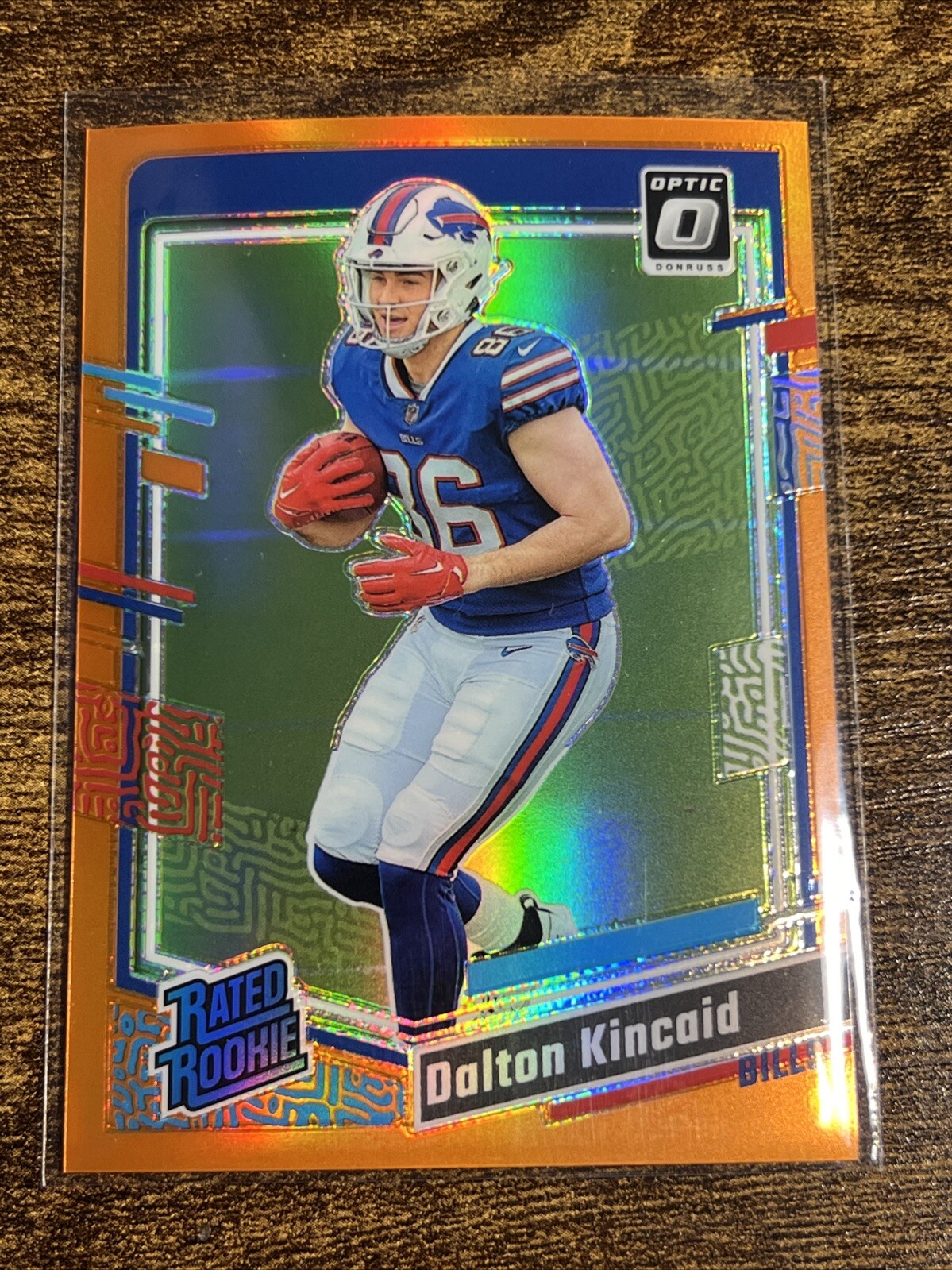 DALTON KINCAID 2023 Donruss Optic Rookie Orange Prizm /249 #211 Bills RC