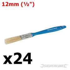 24 x 12mm DISPOSABLE PAINT BRUSHES ½" DECOR DECORATING WALLPAPER PAINTING BRUSH