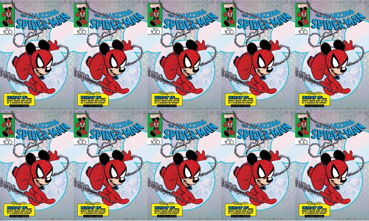 AMAZING SPIDERMAN 35 DISNEY 100 VARIANT x10 NM 300 HOMAGE