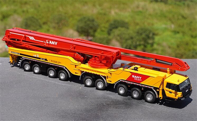 SANY SY5385THB 50 ポンプ車 ミニカー for SANY 86M concrete pump truck 1:50 scale Truck Model