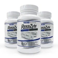 REXAZYTE MALE ENHANCEMENT SUPPLEMENT 100% ORIGINAL ALL NATURAL 3 BOTTLES