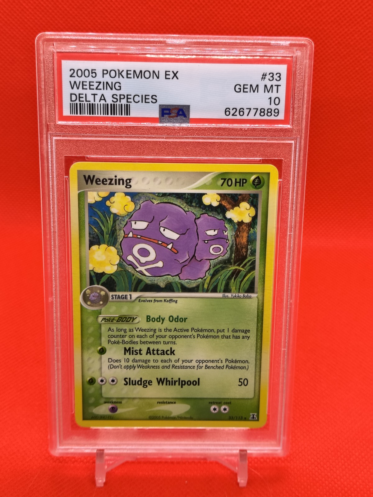 Pokemon TCG Weezing 33/113 Delta Species PSA 10