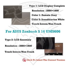 ASUS Zenbook S 16 UM5606KA 2.8K OLED Assembly Display Complete Replacement Panel