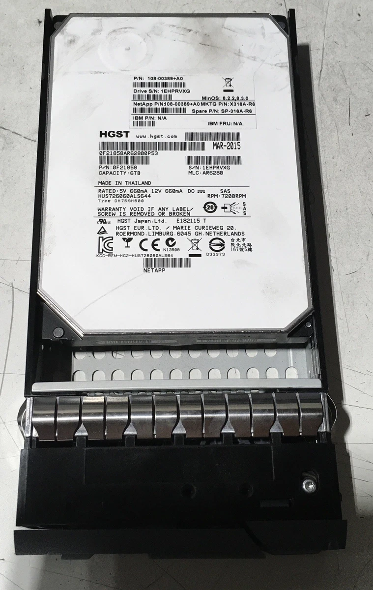 HGST Internal Hard Disk Drives 6 TB Storage Capacity for sale | eBay