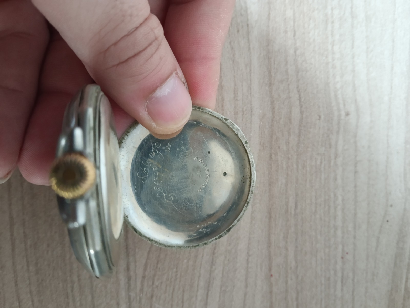 Silver Chronometer Pocket Watch BF - image 5