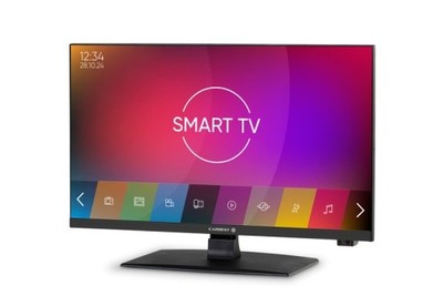 Smart LED TV 23,8  FULL HD, 12V Fernseher, 2Gen, Frameless,Schwarz,Silber