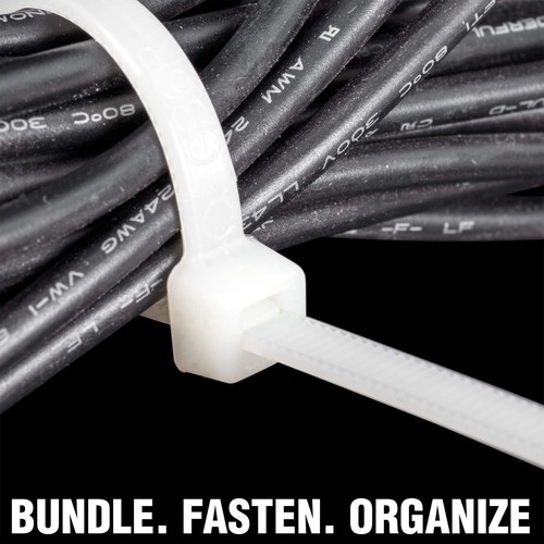 ZipIts 650 Pieces Cable Tie Assortment 4-in, 8-in, and 11-in, Black UV Resist... - Picture 8 of 8