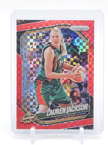 LAUREN JACKSON 2025-26 PANINI PRIZM WNBA RED POWER #91 /75 STORM Q5908