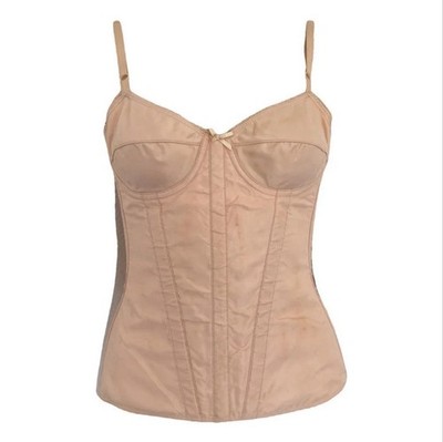 Vintage Dolce & Gabbana Herbst 1996 Baby Pink Boned Bustier Top