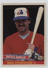 1984 Donruss Rated Rookie Mike Stenhouse (No Card Number on Back) #29 0nr3. rookie card picture