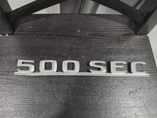 Rare Genuine Mercedes Benz W126 500 Sec Coupe Rear Trunk Boot Emblem Badge Oem