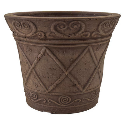 Arcadia Garden Products Novelty Chocolate Plastic Indoor/Outdoor Planter