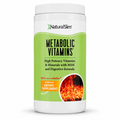 NATURALSLIM METABOLIC VITAMINS MULTIVITAMIN   B-COMPLEX, MINERALS, 30 DAILY PACK