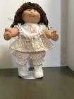 Vintage 1985 Cabbage Patch Kid HM1 Taiwan Girl Doll w Outfit Shoes Bib