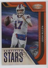 2022 Certified Certified Stars Mirror Orange 78/149 Josh Allen #CS-1 8mm