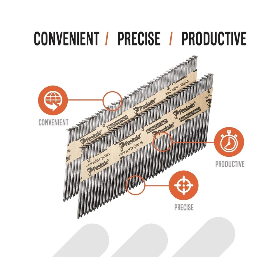 Paslode, paquete de clavos y combustible para enmarcar, 650535, calibre 3 1/4 pulgadas x .131, liso... Foto 2 de 4