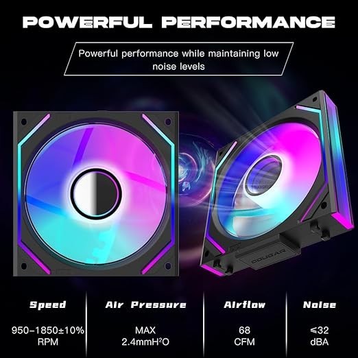 Jungle Leopard PC Fan JM-V2 120 Infinity Mirror Module Daisy-Chain Fan