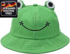 Damen Sonnenhut Frosch Anglerhut Faltbar Baumwolle Outdoor Schutz